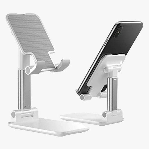 Adjustable Mobile Phone Stand & Retractable Desk Holder Clip – Table Mount Bracket for Live Streaming, Video Calls & Hands-Free Viewing