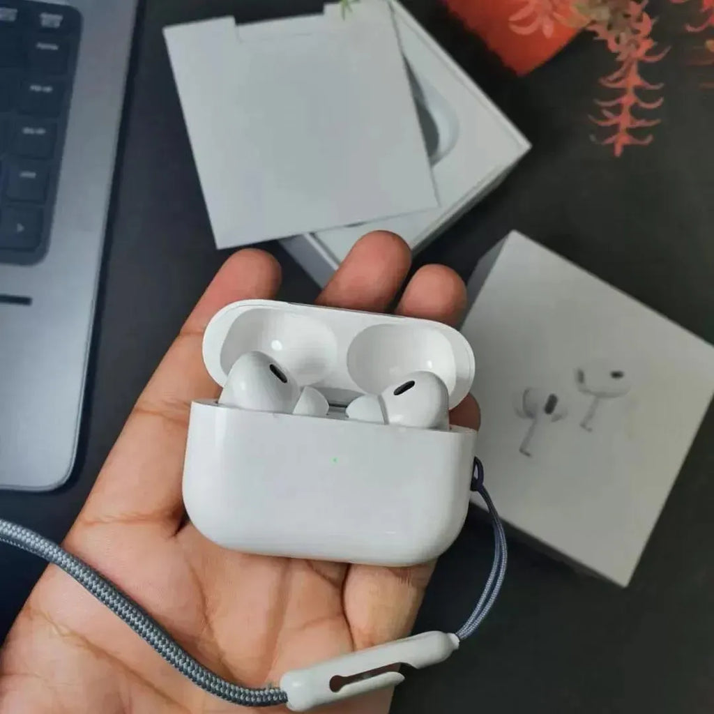 AirPods Pro 2 White ANC Bluetooth 5.3 Wireless Earbuds | Premium Sound & Noise Cancellation – Nexvorium