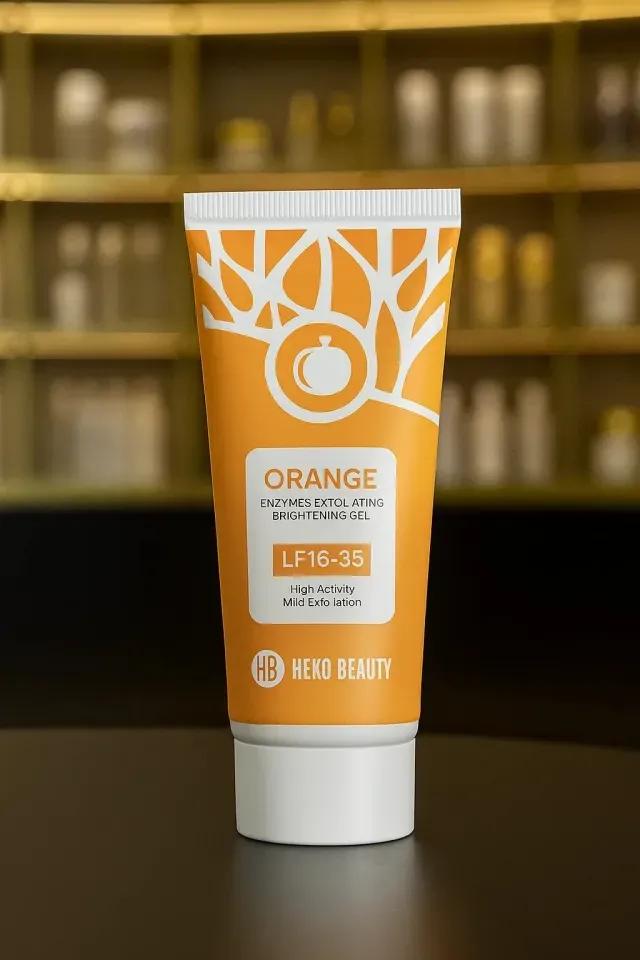 Orange Enzyme Gel Scrub for Brightening & Deep Exfoliation | Glowing Skin Care Scrub – Nexvorium