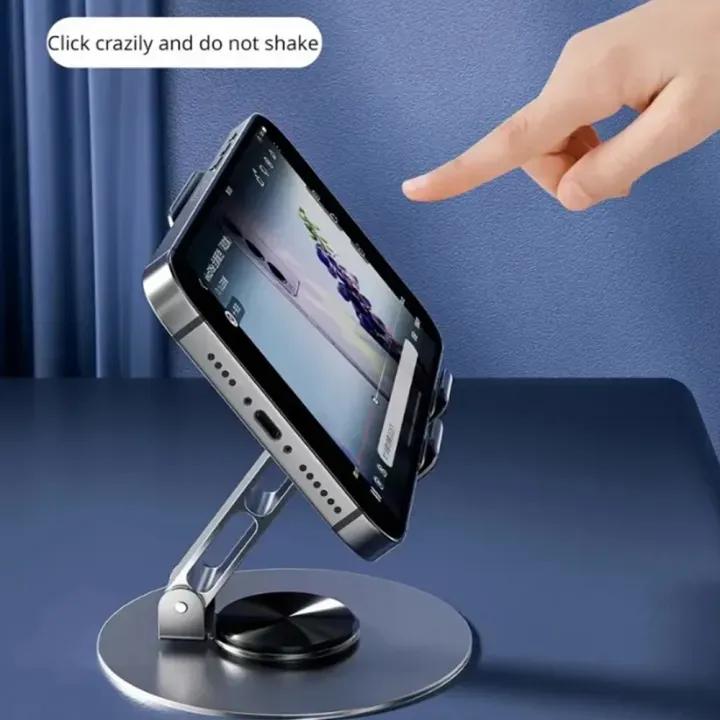 Adjustable Grey Phone Stand for Home & Office Use | Foldable Mobile Holder Desk Stand – Nexvorium