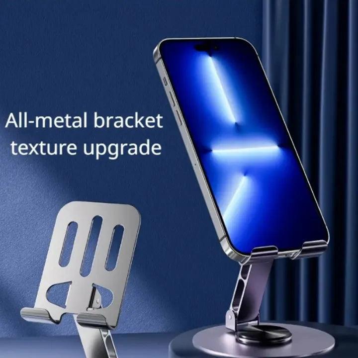 Adjustable Grey Phone Stand for Home & Office Use | Foldable Mobile Holder Desk Stand – Nexvorium
