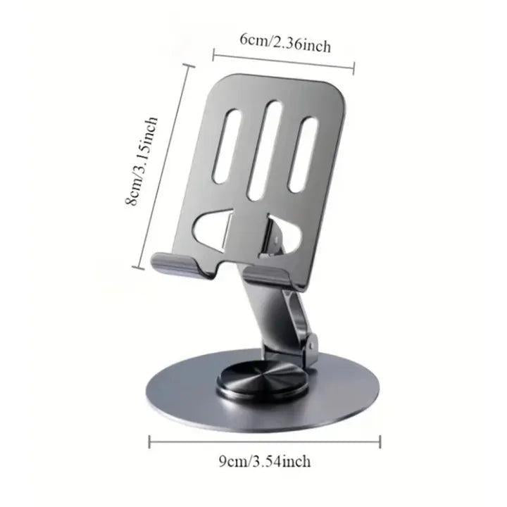 Adjustable Grey Phone Stand for Home & Office Use | Foldable Mobile Holder Desk Stand – Nexvorium