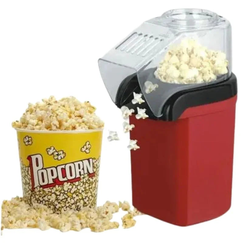 Oil Free Mini Popcorn Maker | 1200W Hot Air Popcorn Machine for Home & Kids | Electric Healthy Popcorn Popper – Nexvorium
